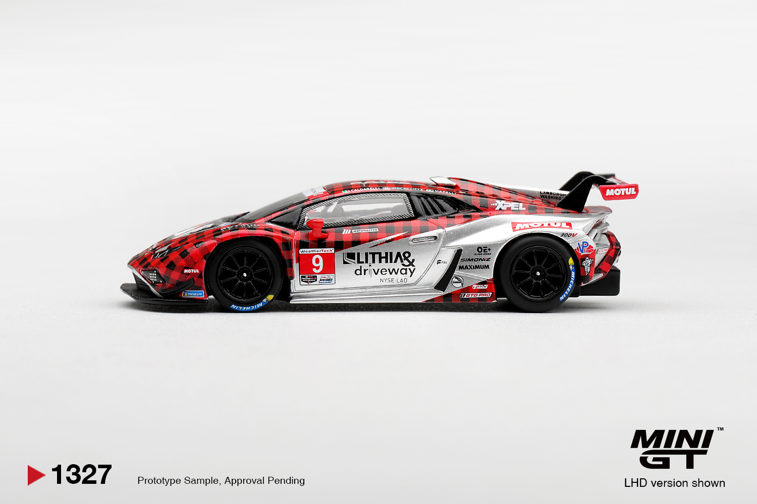 (PRE-ORDER QUÝ 4/2026) Mini GT MGT01327 Lamborghini Huracan GT3 EVO2 #9 Pfaff Motorsports 2025 IMSA WeatherTech GTD Pro - Ảnh 2