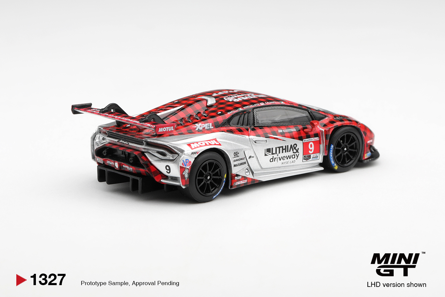 (PRE-ORDER QUÝ 4/2026) Mini GT MGT01327 Lamborghini Huracan GT3 EVO2 #9 Pfaff Motorsports 2025 IMSA WeatherTech GTD Pro - Ảnh 3